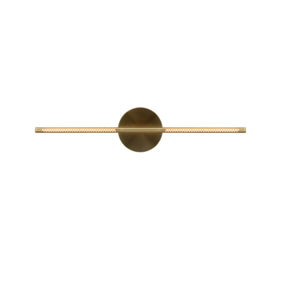 UMAGE LED-væglampe Omni, messing, længde 74 cm