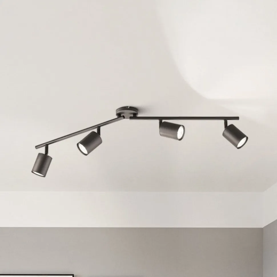 Vano LED-loftspot, sort, 4 lyskilder