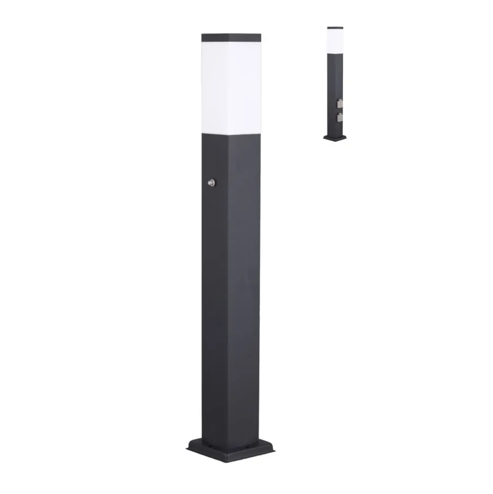 Vejlampe 400166142, V2A, sensor, antracit, 2 udtag