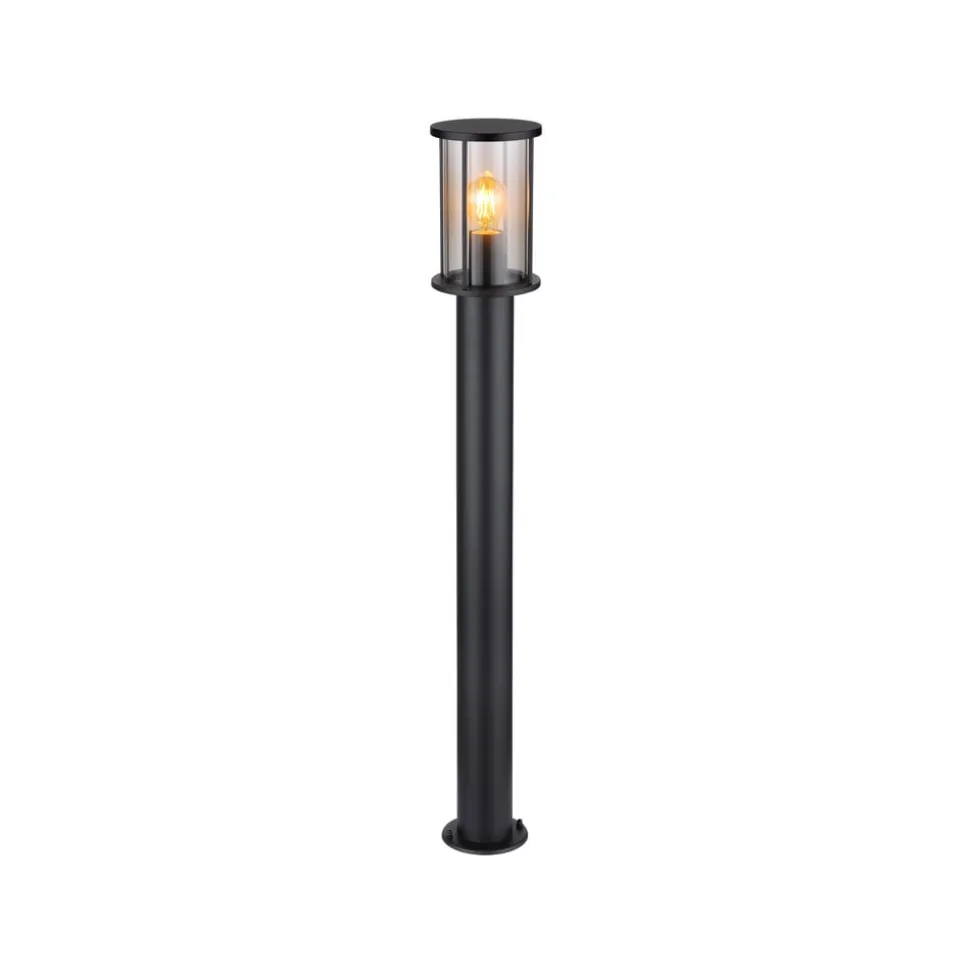 Vejlampe Gracey, højde 100 cm, sort, stål, IP54