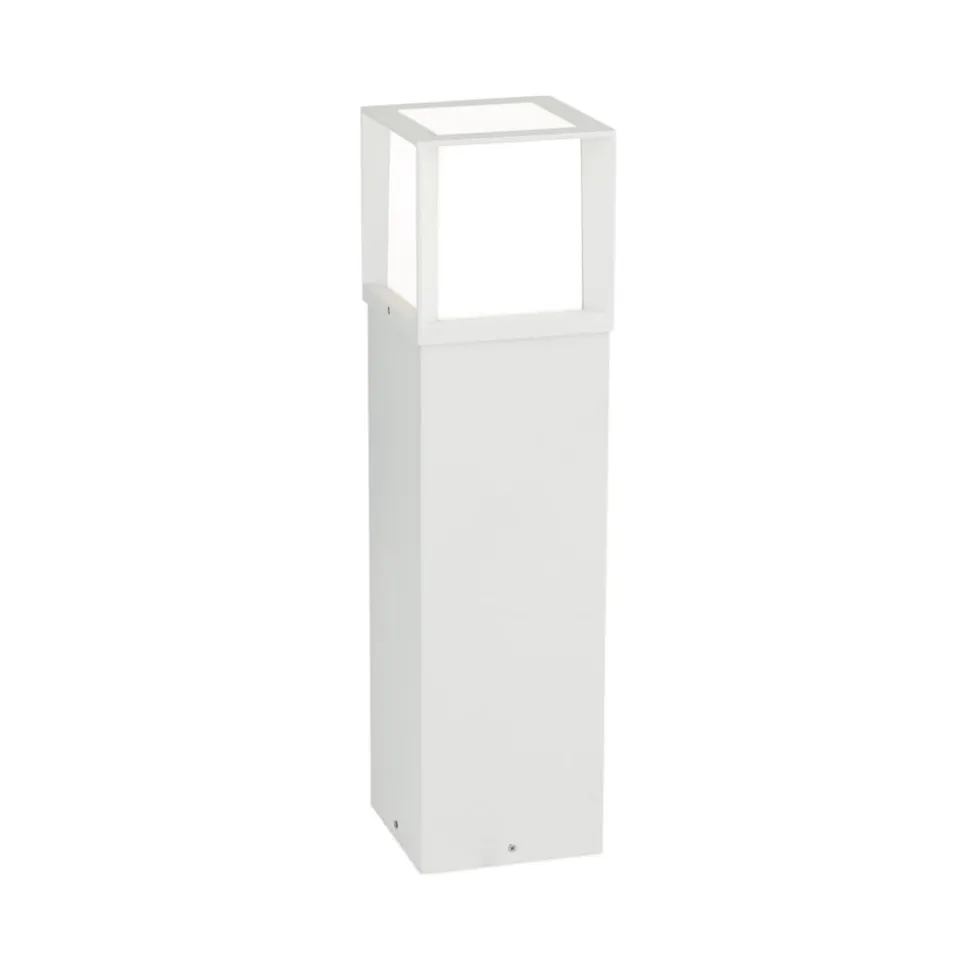 Vejlampe Henry, hvid, højde 60 cm, aluminium/stål