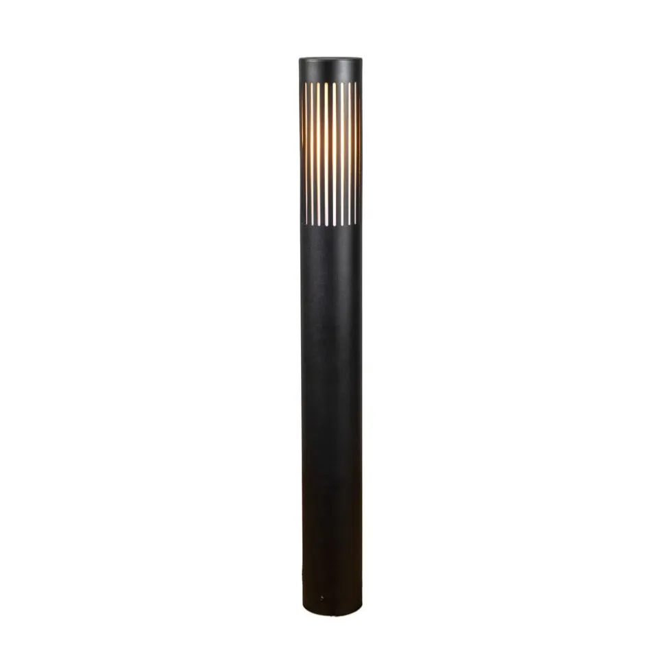 Vejlampe Pistoia, sort, højde 95 cm, metal, IP54