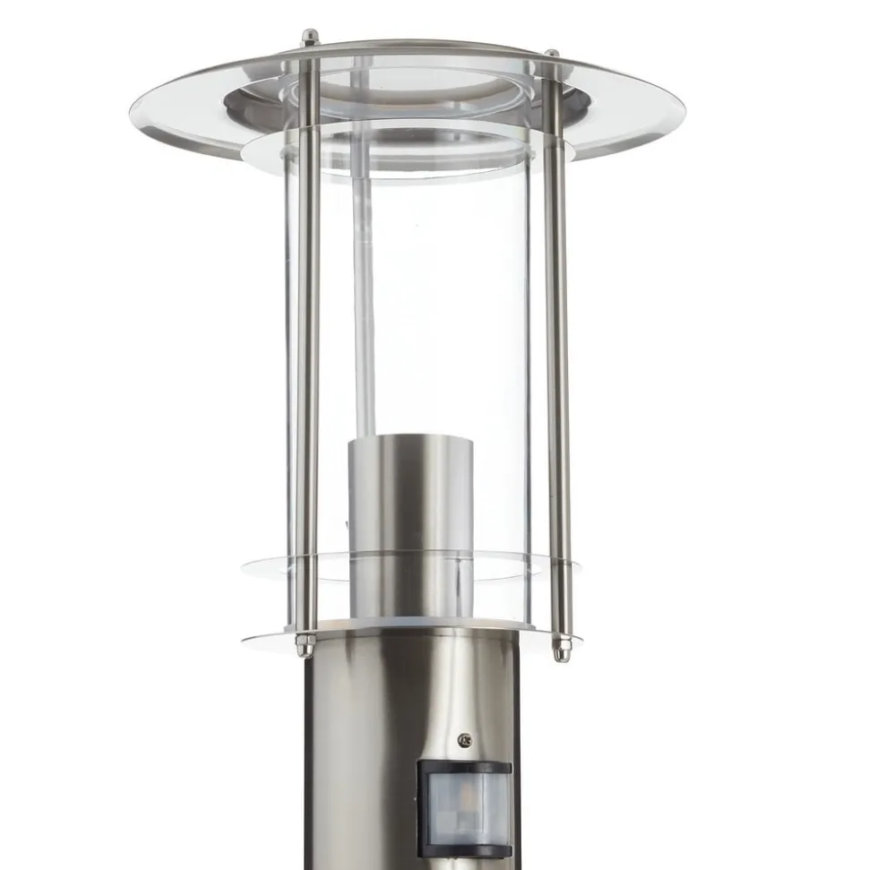 Vejlampe York, stål, bevægelsessensor, IP44