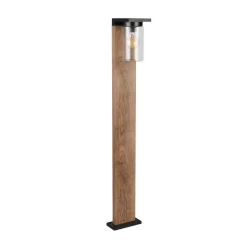 Vejlampen ARDILA, trælook, højde 100 cm, metal/glas IP44