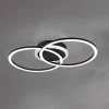 Venida LED-loftlampe i ring-design, sort