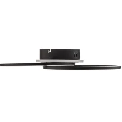 Venida LED-loftlampe i ring-design, sort