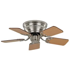 Ventilator Classic Flat III børstet krom 75 cm