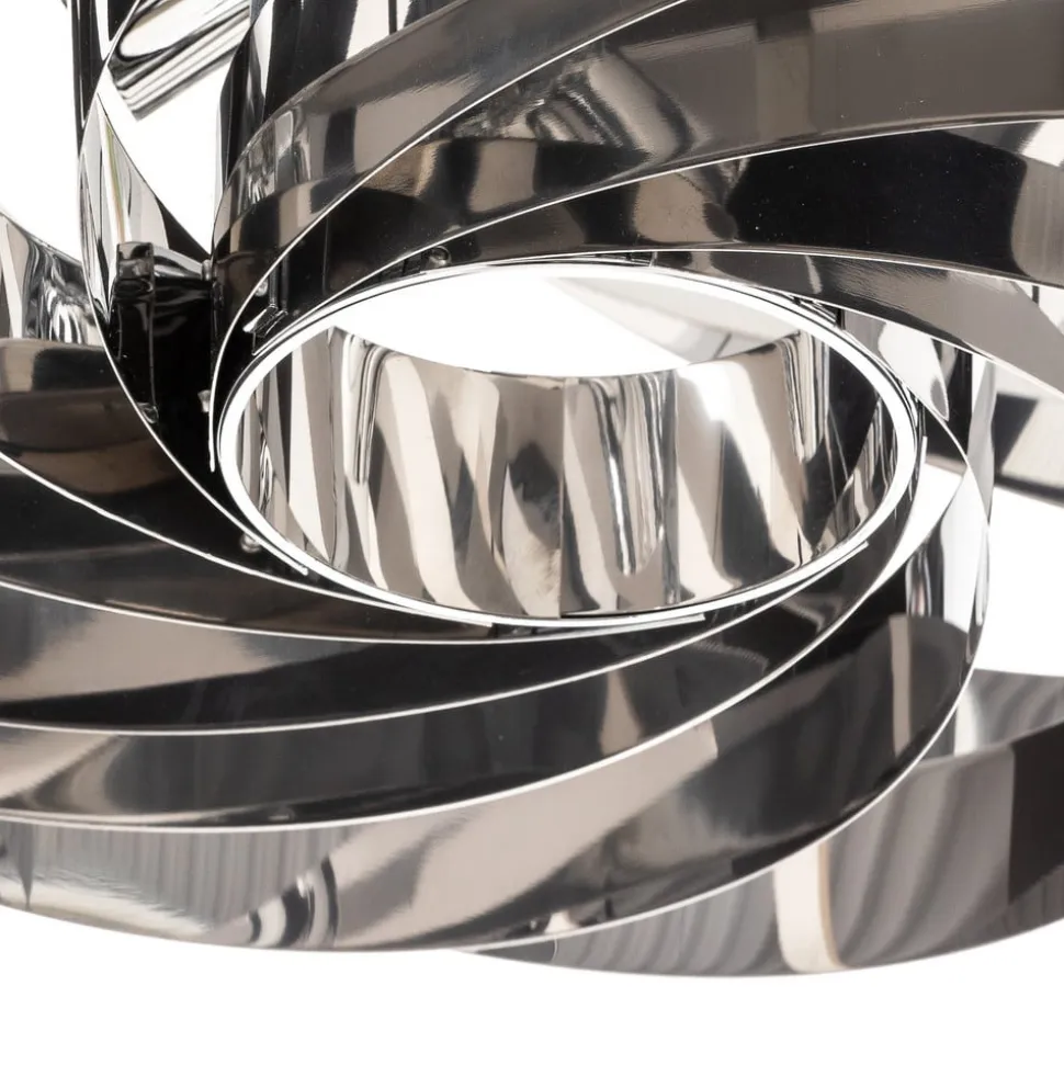 Vento loftlampe, krom nikkelfarvet, Ø 60 cm, metal