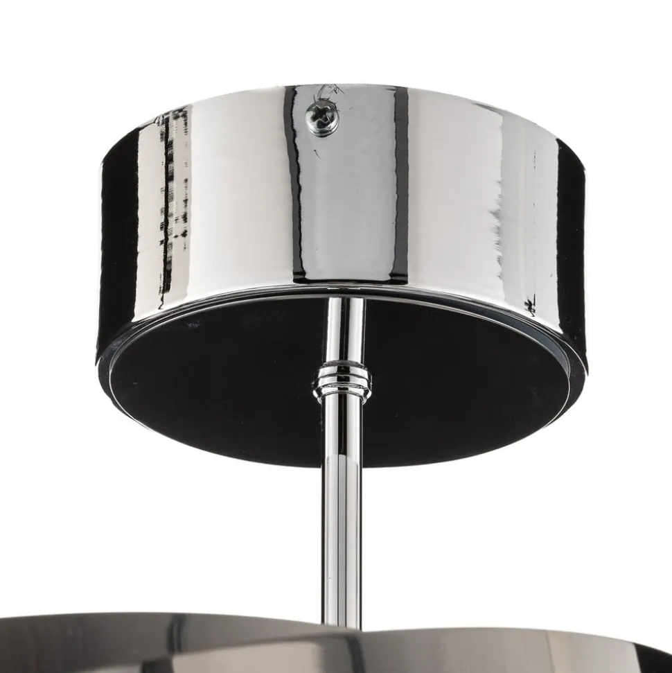Vento loftlampe, krom nikkelfarvet, Ø 60 cm, metal