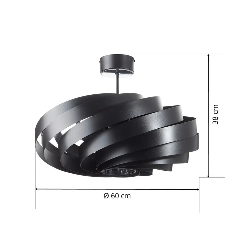 Vento loftlampe, sort, Ø 60 cm, metal, E27