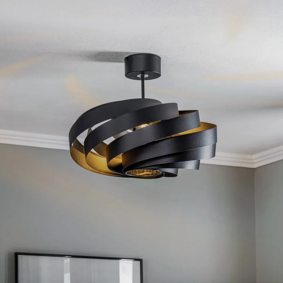 Vento loftlampe, sort, Ø 50 cm, metal, E27