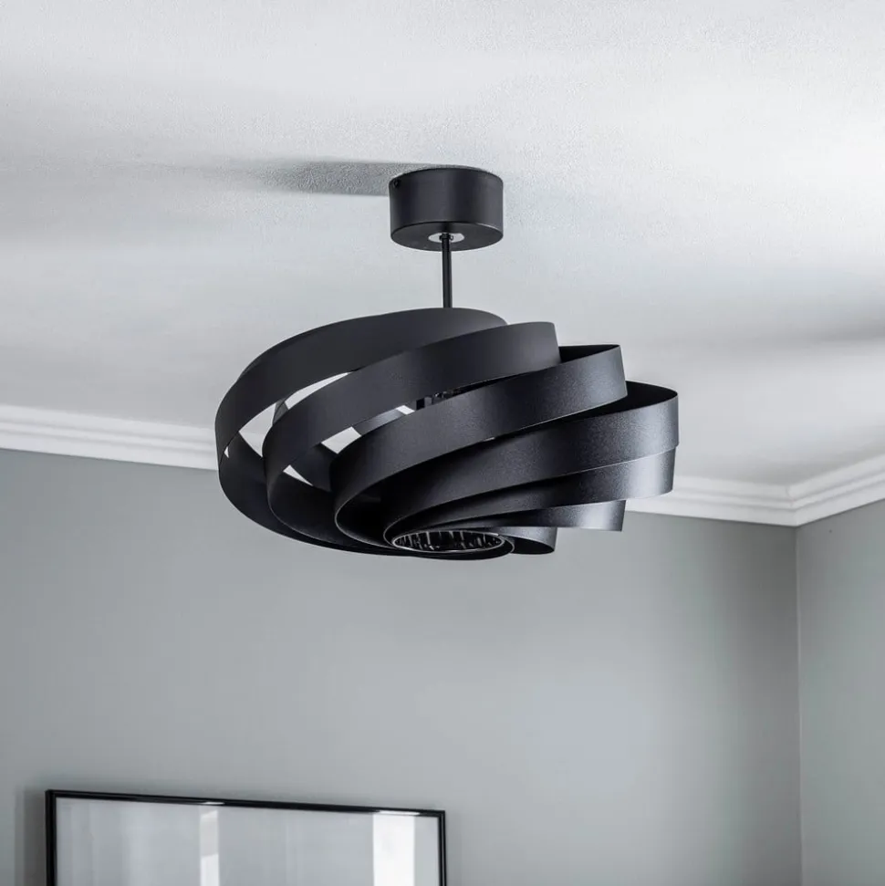 Vento loftlampe, sort, Ø 50 cm, metal, E27