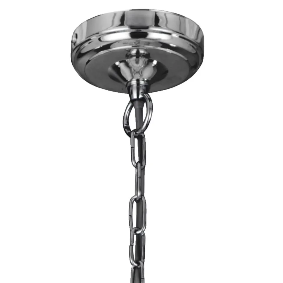 Versailles krystal-lysekrone, krom, 55 cm