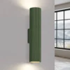 Væglampe ALORA, højde 30 cm, olivengrøn, metal, 2 x GU10