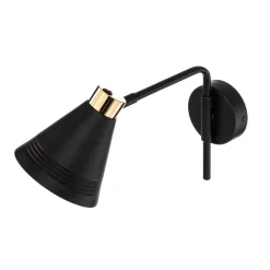 Væglampe Avalone udhæng 34 cm sort/messing