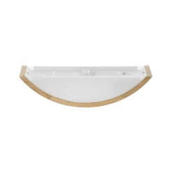 Væglampe Cleo D1DR410, egetræ, 41 cm lang, E27