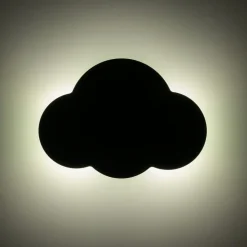 Væglampe Cloud, grøn, metal, 38 cm bred, 2 lyskilder, G9