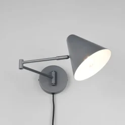 Væglampe Cosima, antracit, udhæng 54 cm, metal