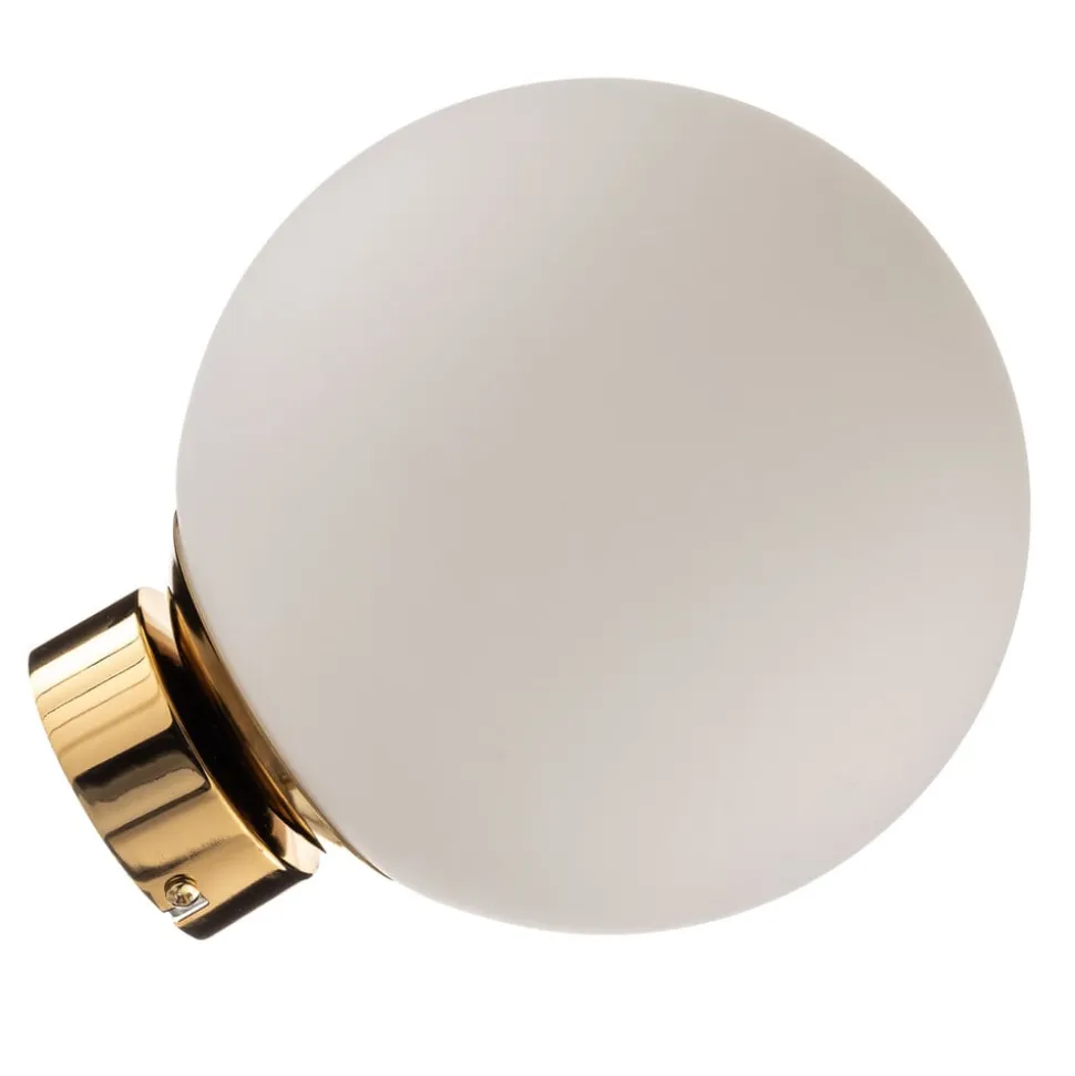 Væglampe Dione, vægbeslag guld
