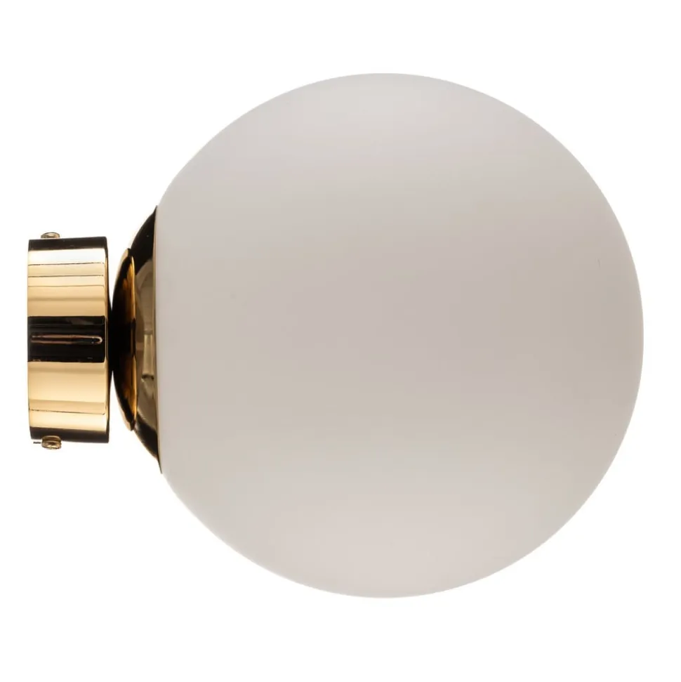 Væglampe Dione, vægbeslag guld