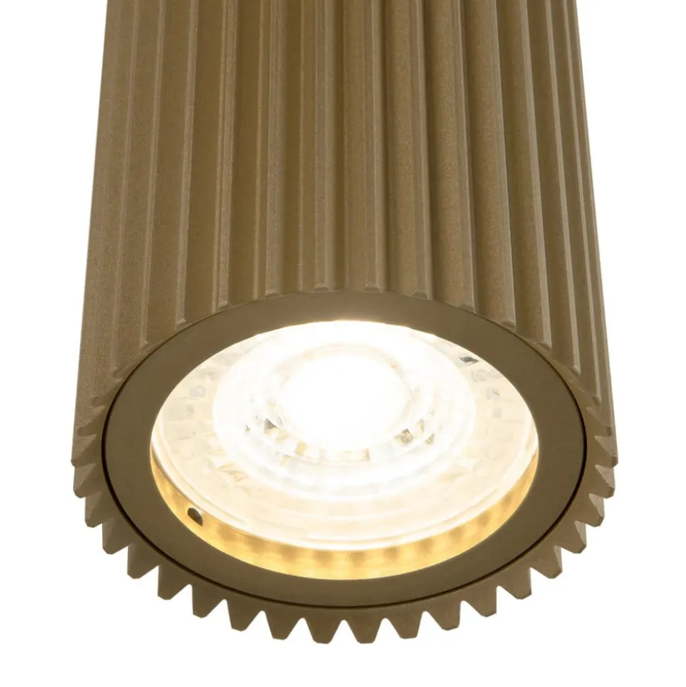 Væglampe DYNAMICS, guldfarvet, højde 23 cm, metal op/ned