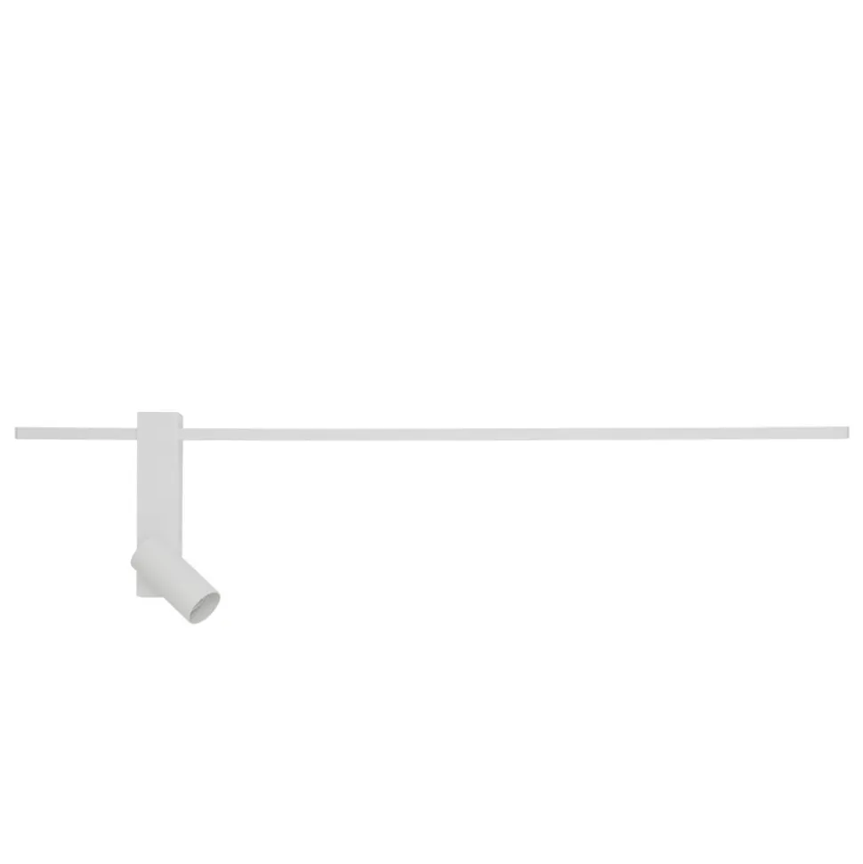 Væglampe EASY LEFT, hvid, bredde 80 cm, metal, GU10 + LED