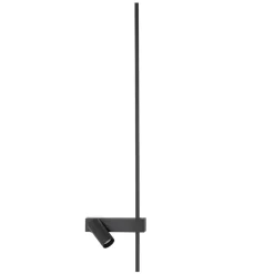 Væglampe EASY RIGHT, sort Bredde 80 cm Metal GU10 + LED