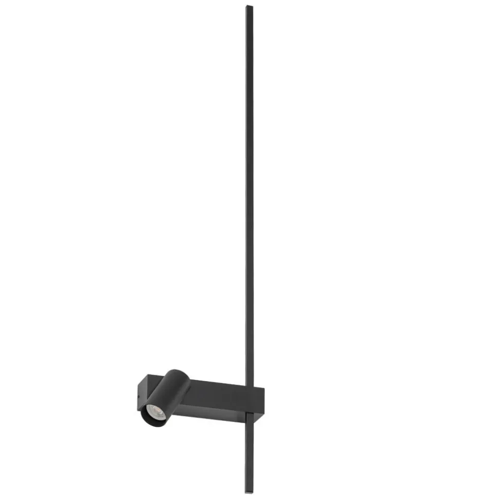 Væglampe EASY RIGHT, sort Bredde 80 cm Metal GU10 + LED