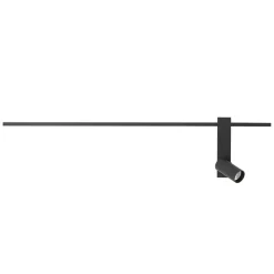 Væglampe EASY RIGHT, sort Bredde 80 cm Metal GU10 + LED