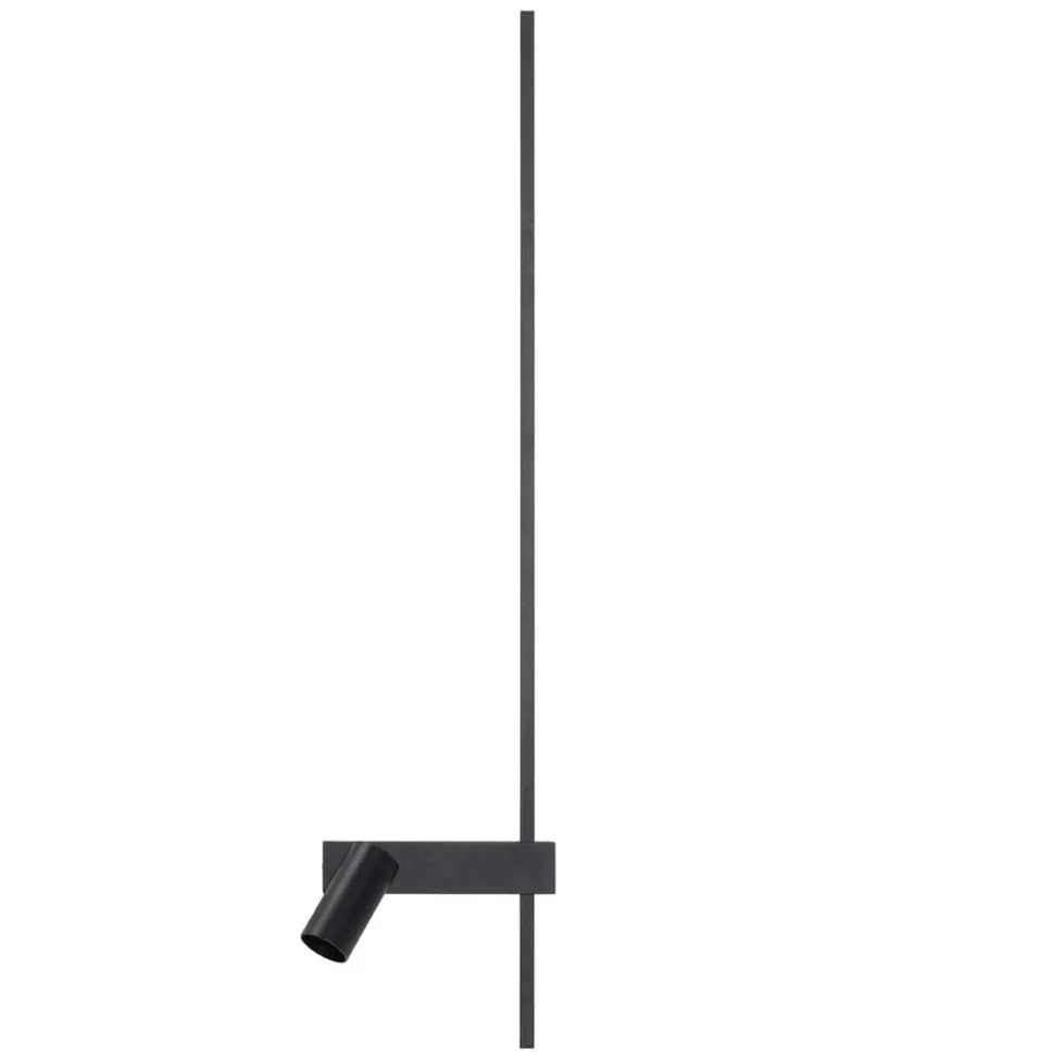 Væglampe EASY RIGHT, sort Bredde 80 cm Metal GU10 + LED