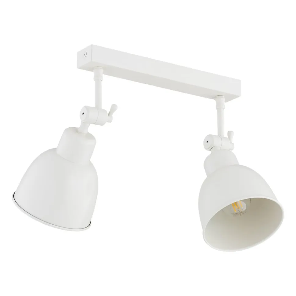 Væglampe Emoti, beige, 2 lyskilder, stål, længde 27 cm