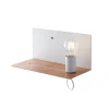 Væglampe Flash, hvid, bredde 33 cm, aluminium