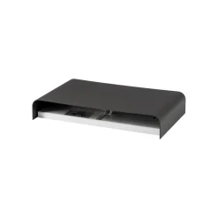 Væglampe Haga, mørkegrå, metal, 25 cm bred, G9