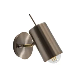 Væglampe Kem, messing, metal, højde 23 cm, E27