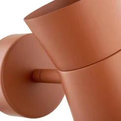 Væglampe Lotta, terracotta, spotlight, stål, justerbar