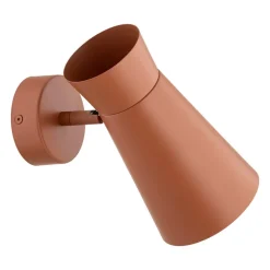 Væglampe Lotta, terracotta, spotlight, stål, justerbar
