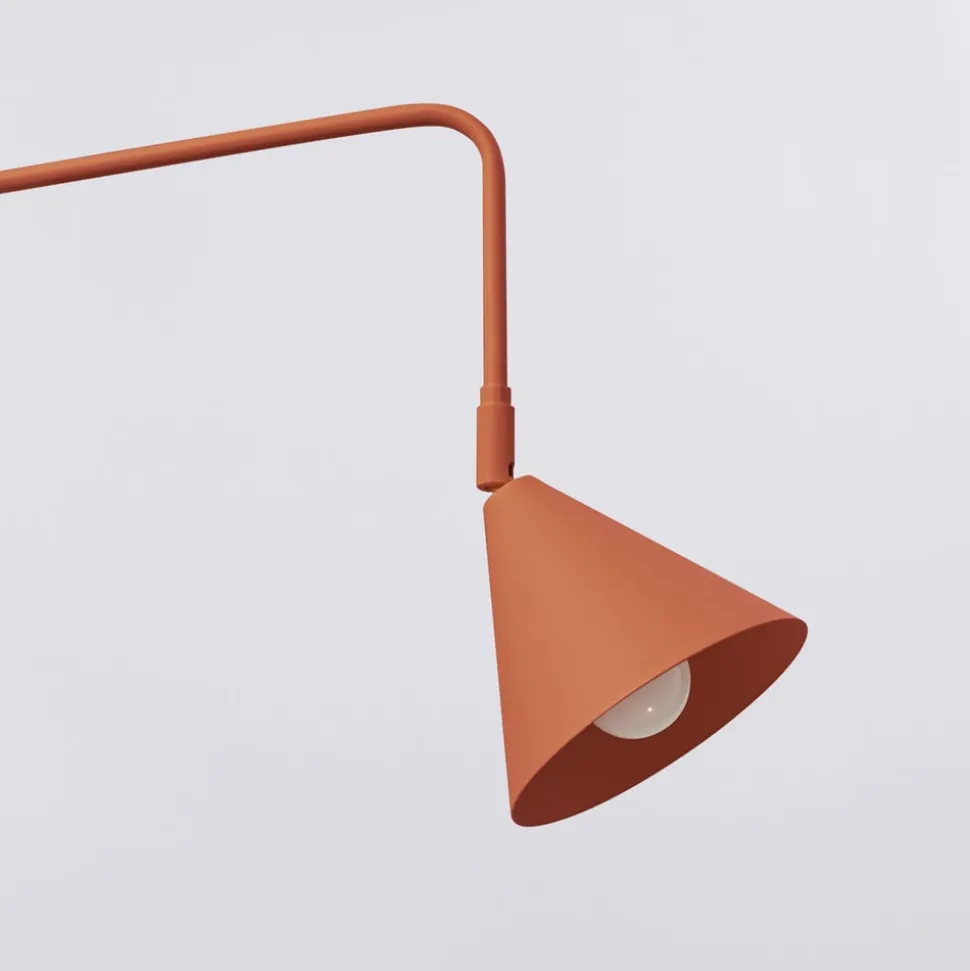 Væglampe LYS, okker, Ø 14 cm, metal, stik, E14