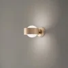 Væglampe Mado, opalglas/messing, 1 lyskilde
