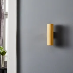 Væglampe Marion, 2 lyskilder, guldfarvet