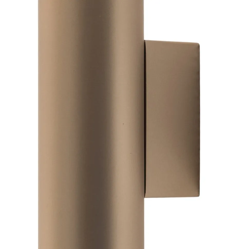 Væglampe Marion Plus, guld, GU10, stål, højde 18 cm