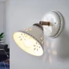 Væglampe NONNA i hvid keramik