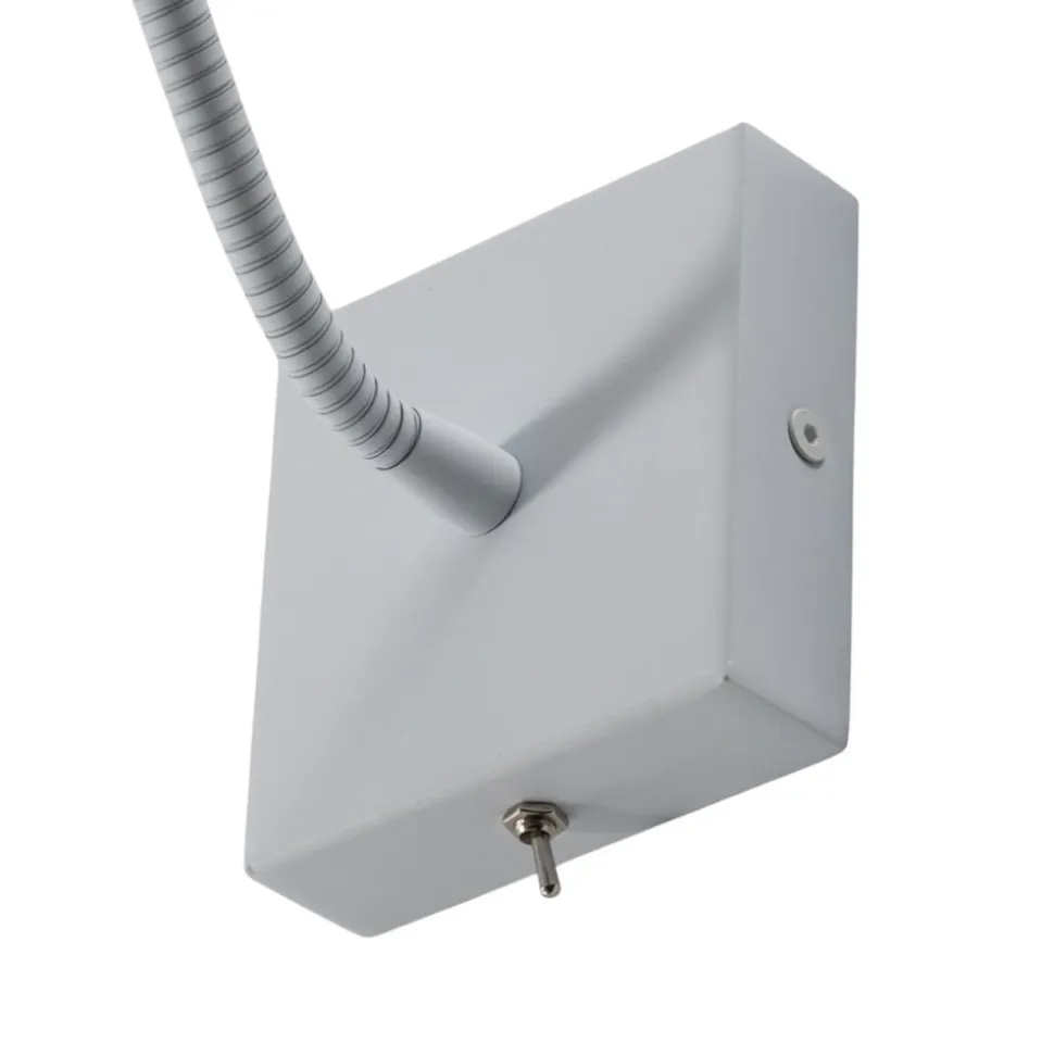 Væglampe Ojos, hvid, læselampe, justerbar, 33 cm, G9
