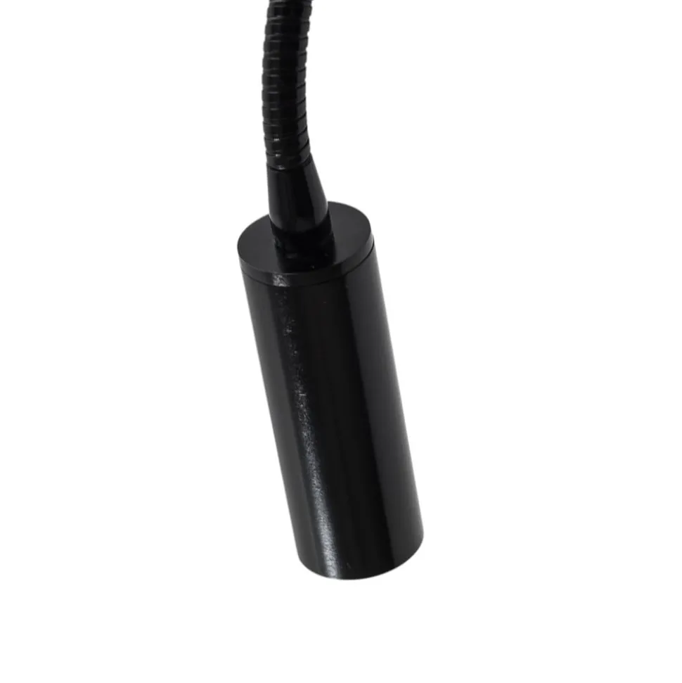 Væglampe Ojos, sort, læselampe, justerbar, 33 cm, G9