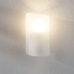 Væglampe Papiro, satineret