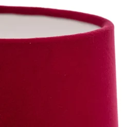 Væglampe Polo, tekstilskærm, messing/pink