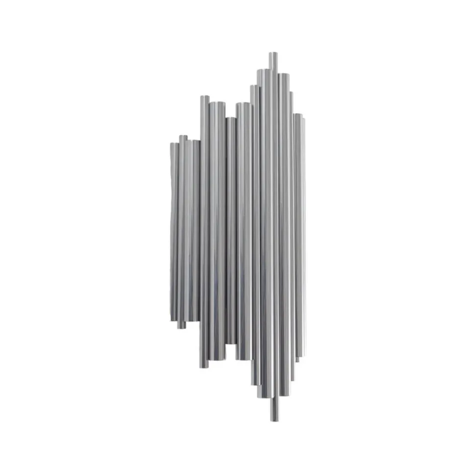 Væglampe Reis, krom, metal, højde 50 cm