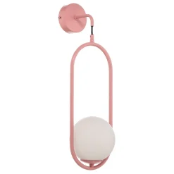 Væglampe Samba, 1 lyskilde, pink/hvid