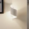Væglampe Spiner hvid, højde 30 cm, stål
