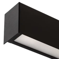 Væglampe Straight L, 122 cm, sort