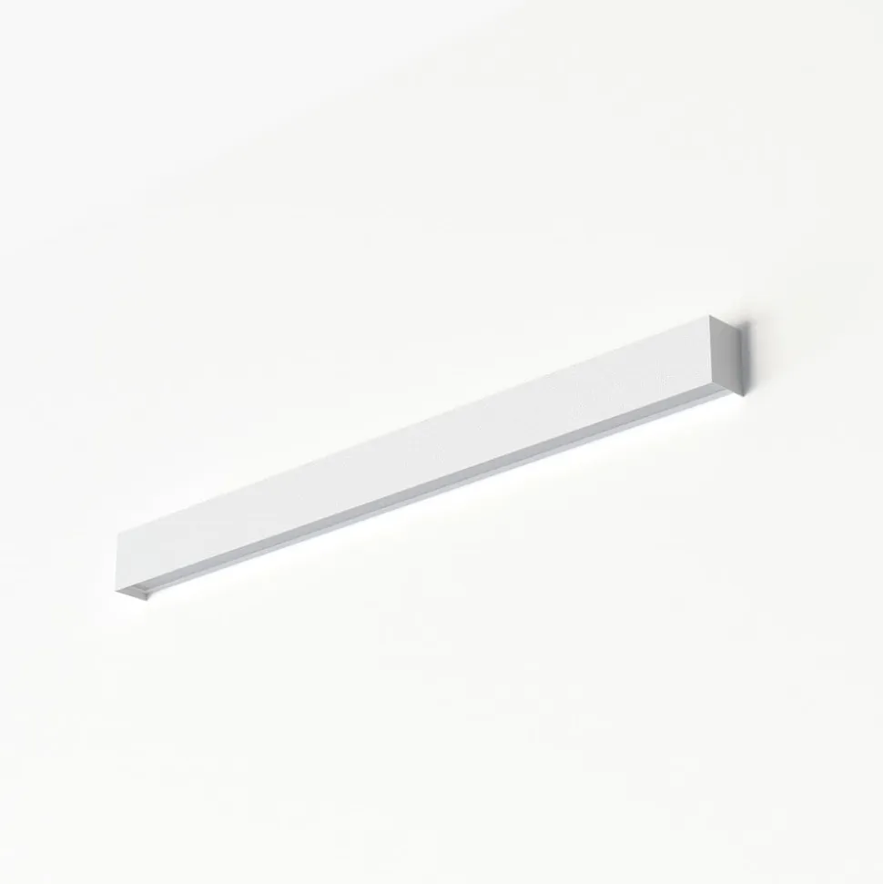 Væglampe Straight M, 92 cm, hvid